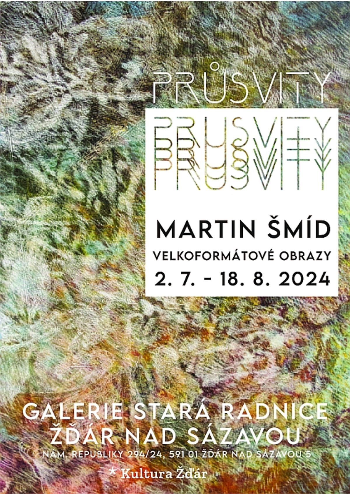 PRŮSVITY MARTIN ŠMÍD VELKOFORMÁTOVÉ OBRAZY