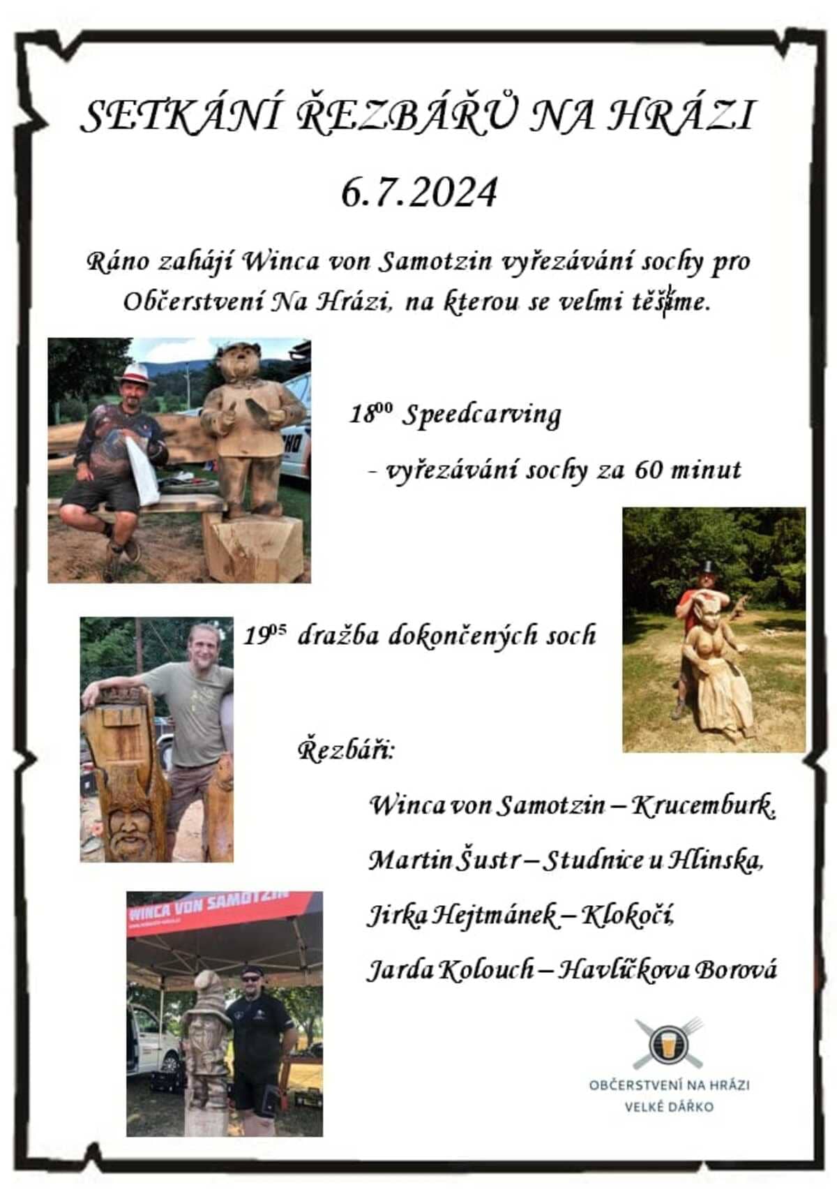 SETKÁNÍ ŘEZBÁŘŮ NA HRÁZI