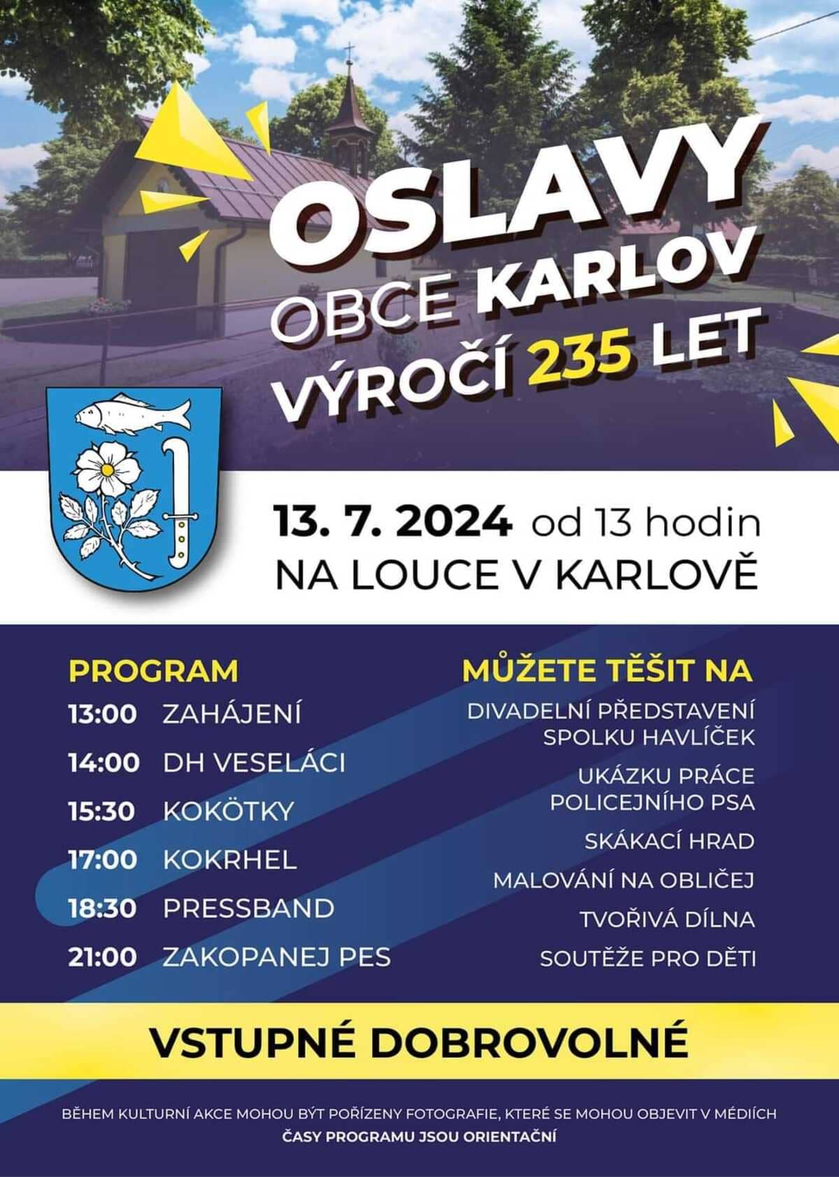 Oslavy obce Karlov