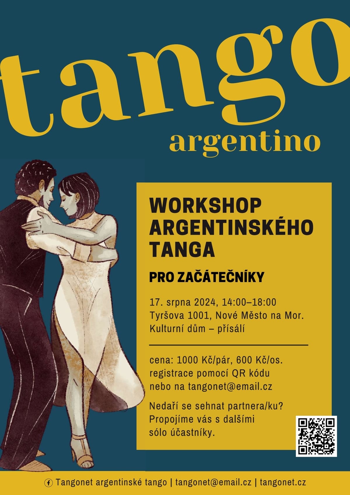WORKSHOP ARGENTINSKÉHO TANGA PRO ZAČÁTEČNÍKY
