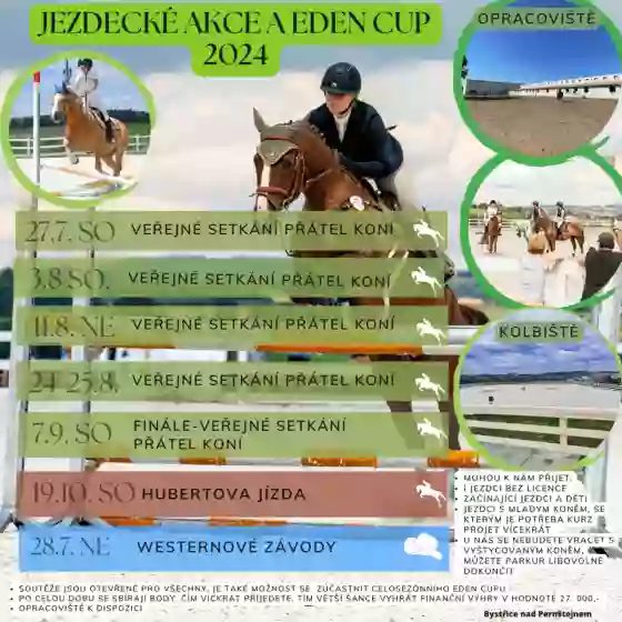 Jezdecké akce a Eden Cup 2024