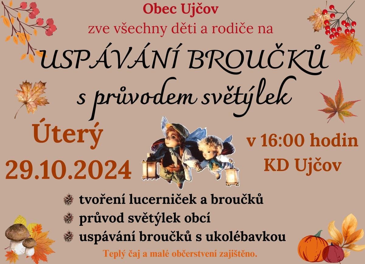 Uspávání broučků s průvodem světýlek