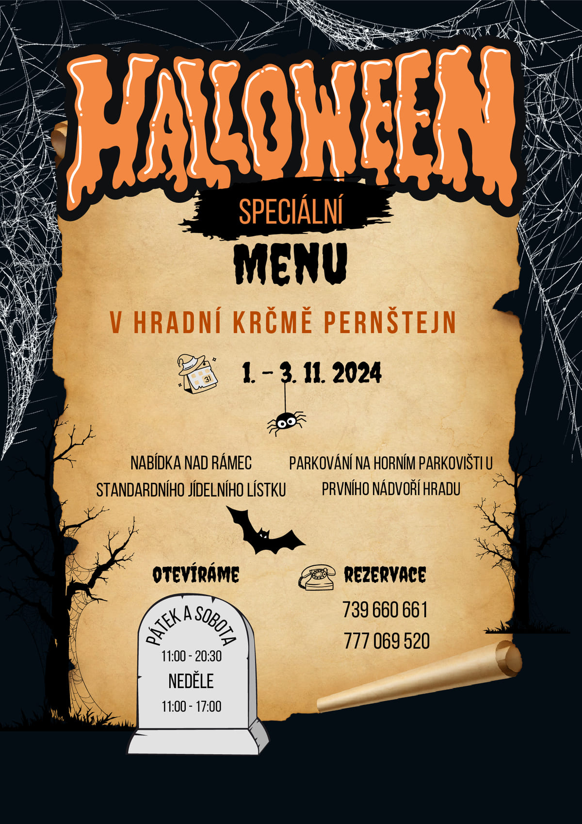 Halloween Speciální Menu