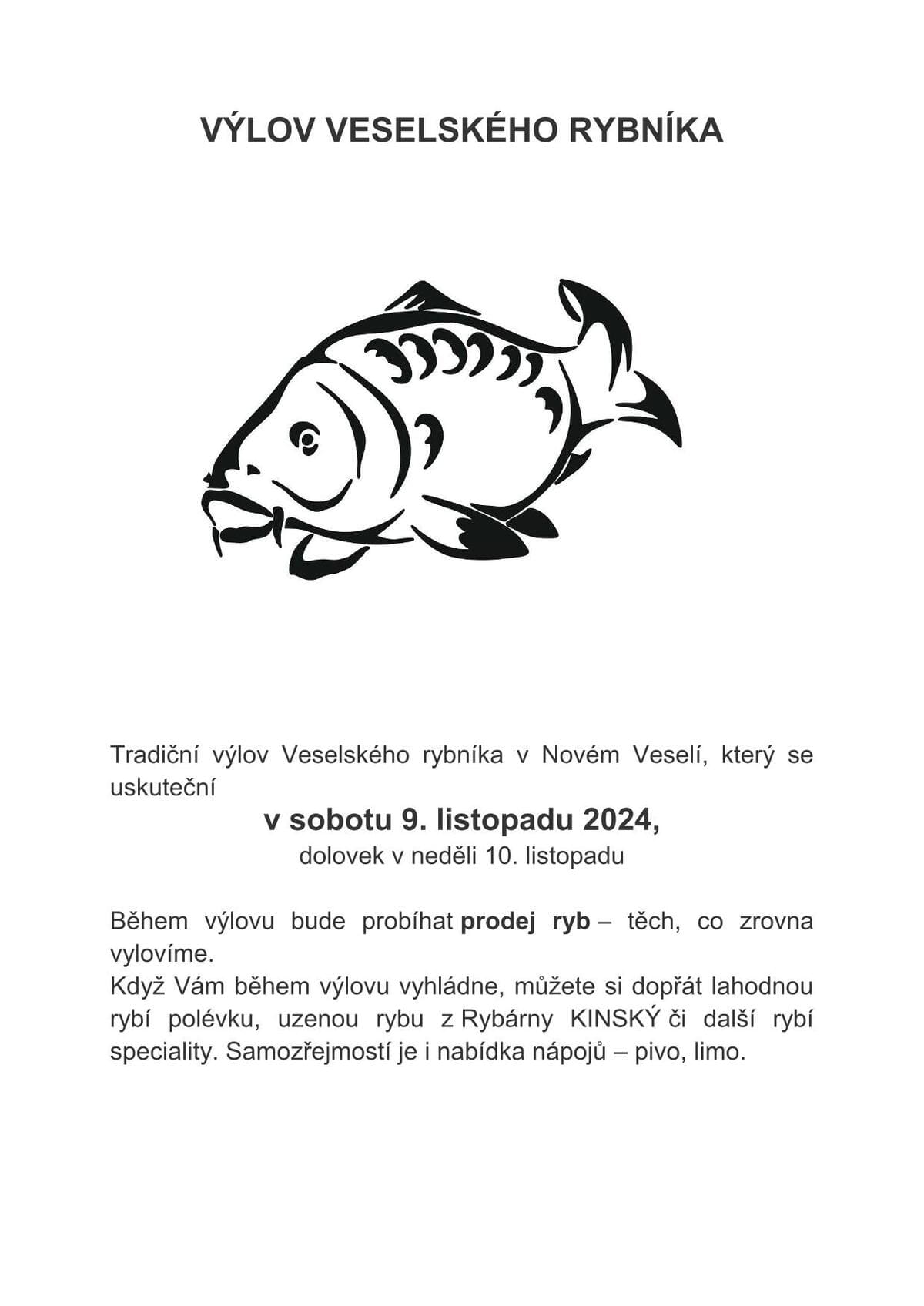 Výlov Veselského rybníka