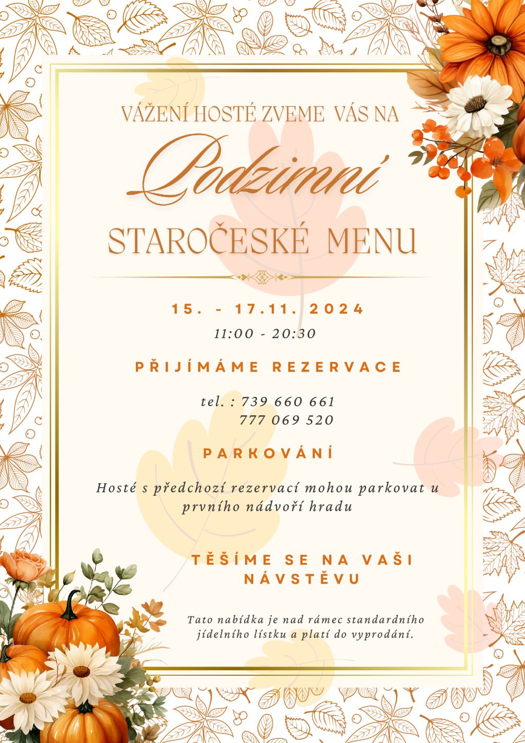Podzimní Staročeské Menu