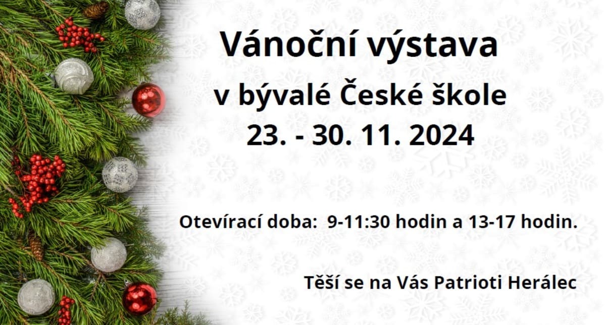 Vánoční výstava v bývalé České škole