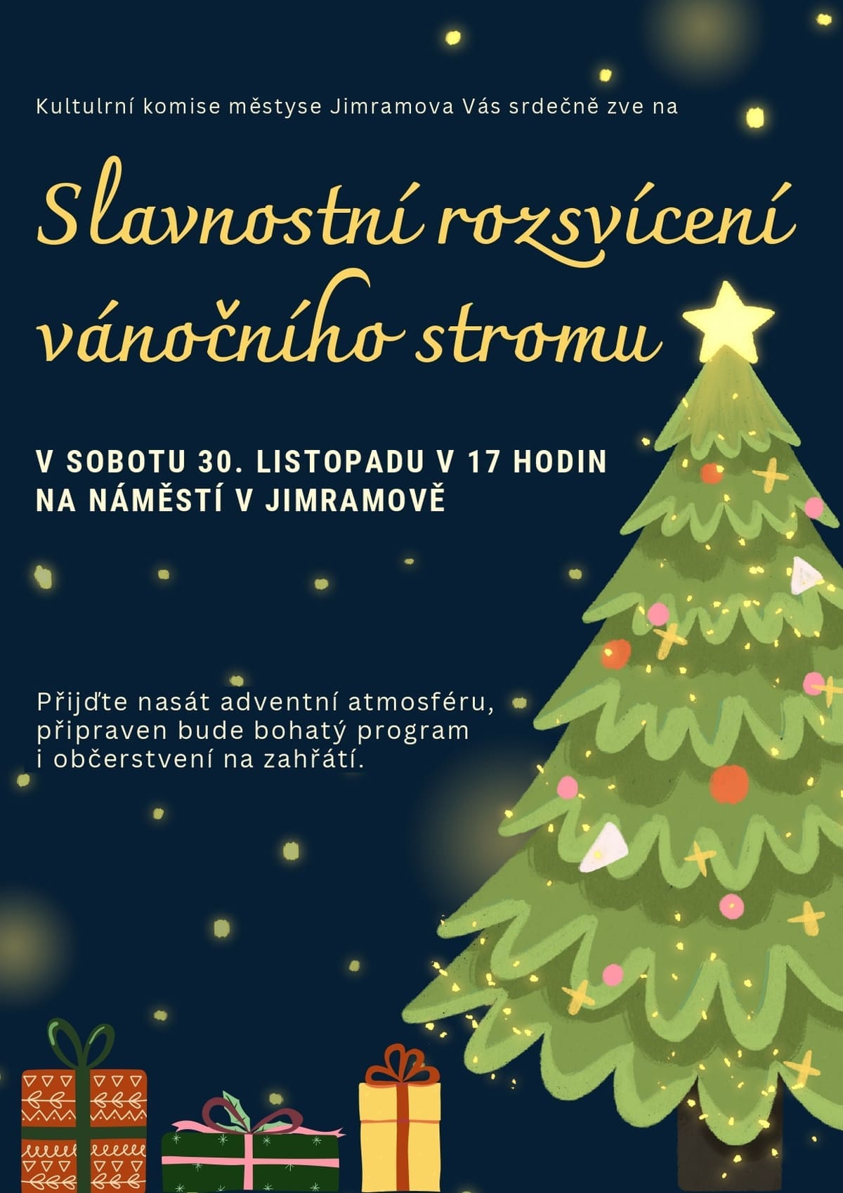 Slavnostní rozsvícení vánočního stromu