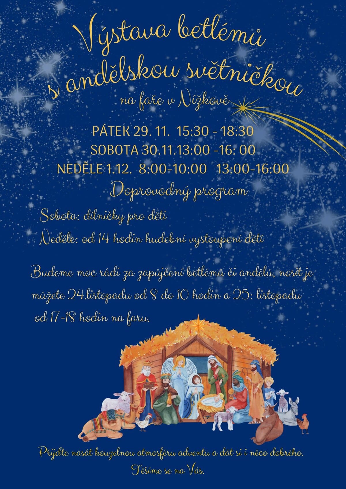 Výstava betlémů s andělskou světničkou