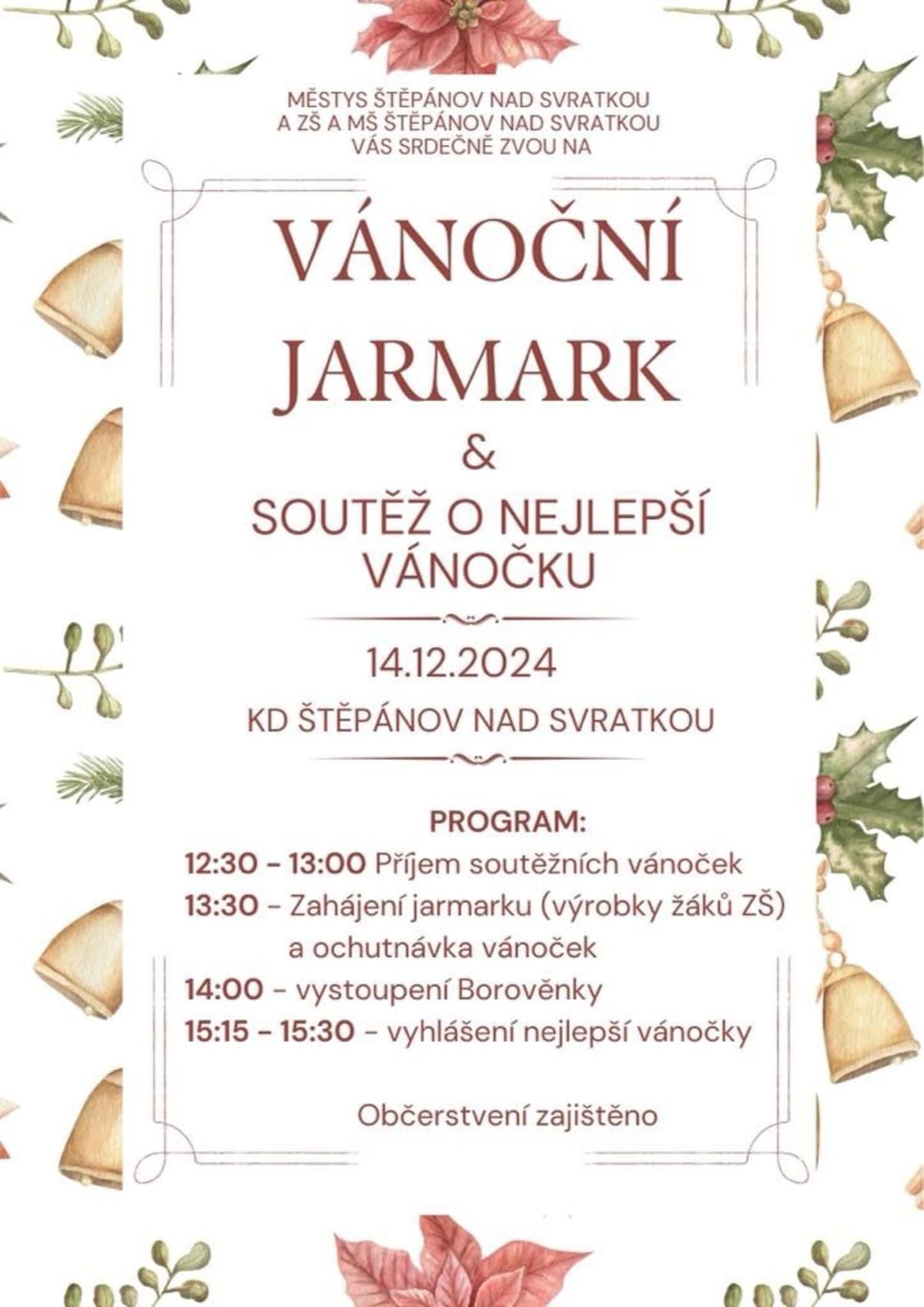 Vánoční jarmark & soutěž o nejlepší vánočku