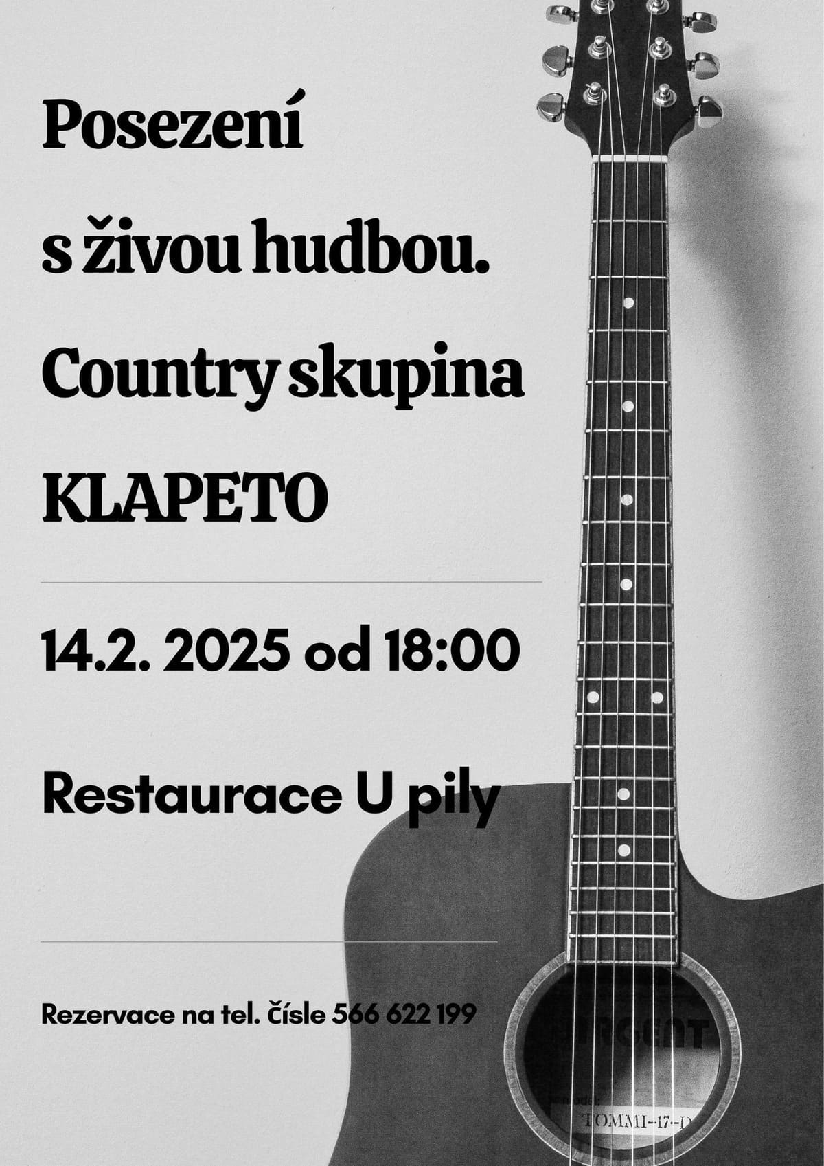 Posezení s živou hudbou