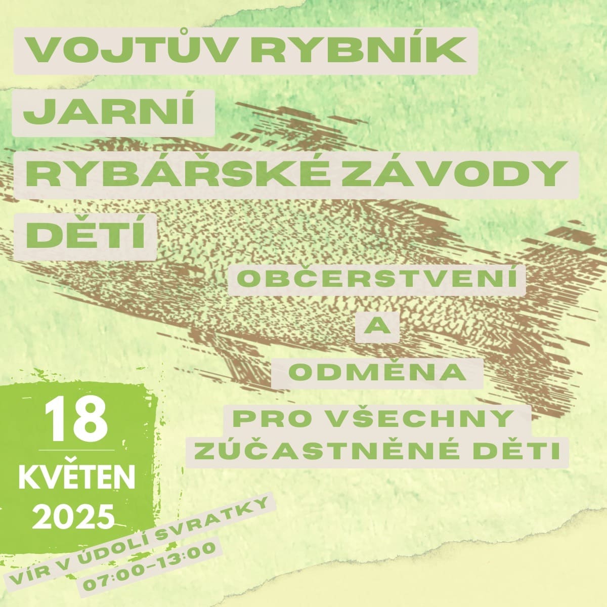 Jarní rybářské závody dětí