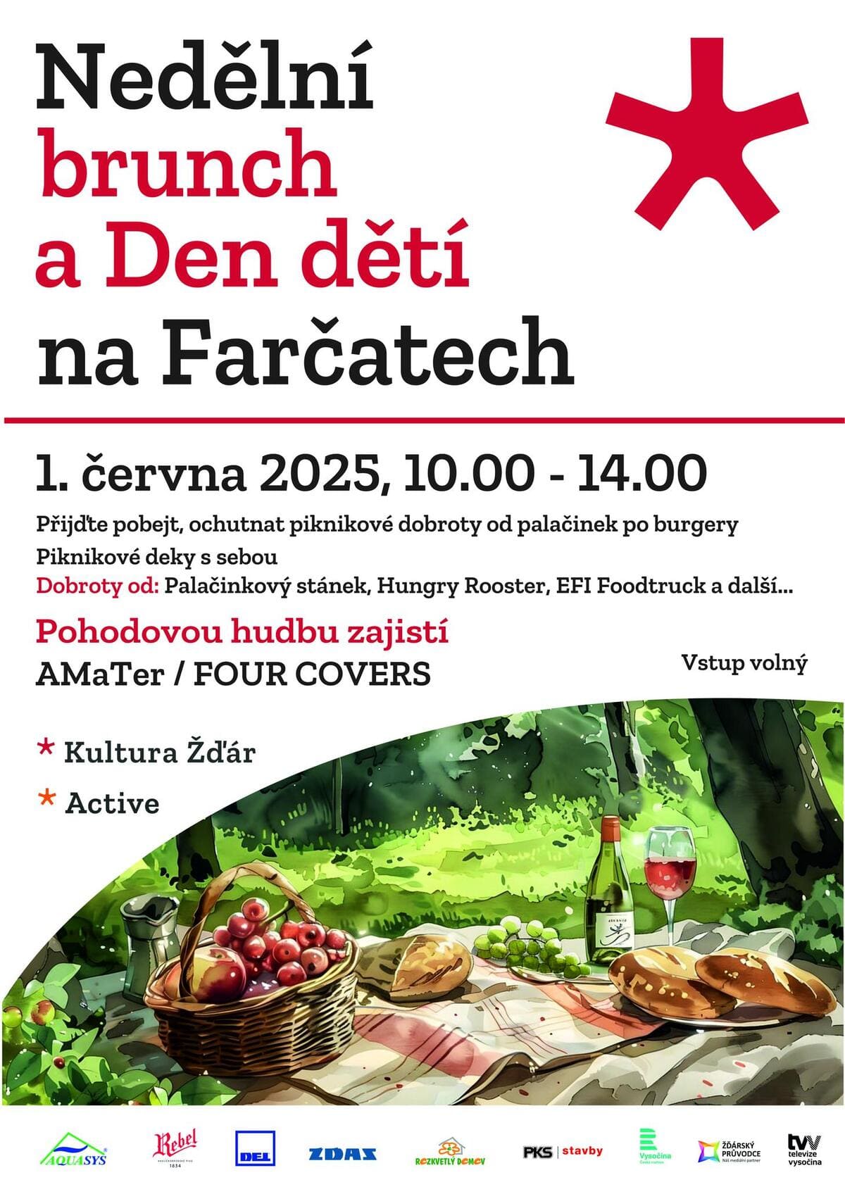 Nedělní brunch a Den dětí na Farčatech