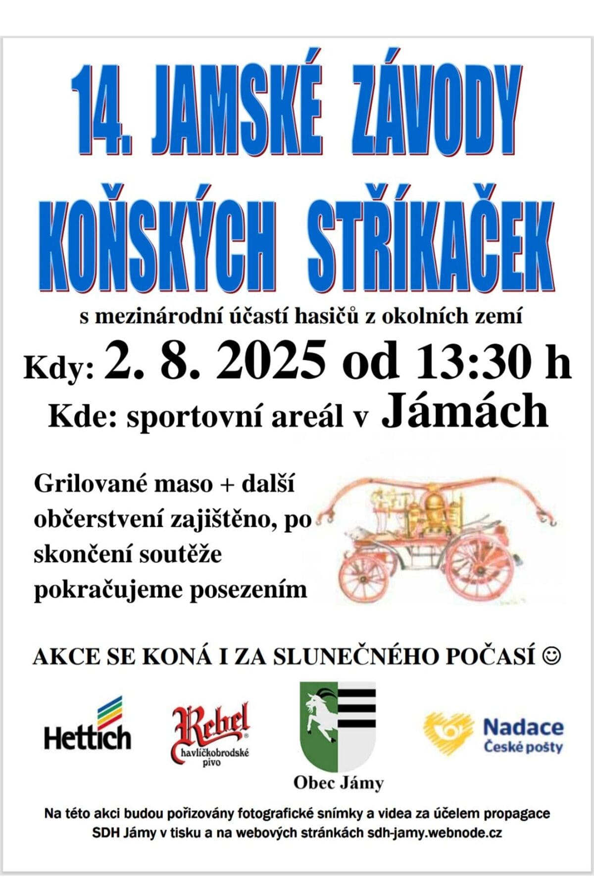 14. Jamské závody koňských stříkaček