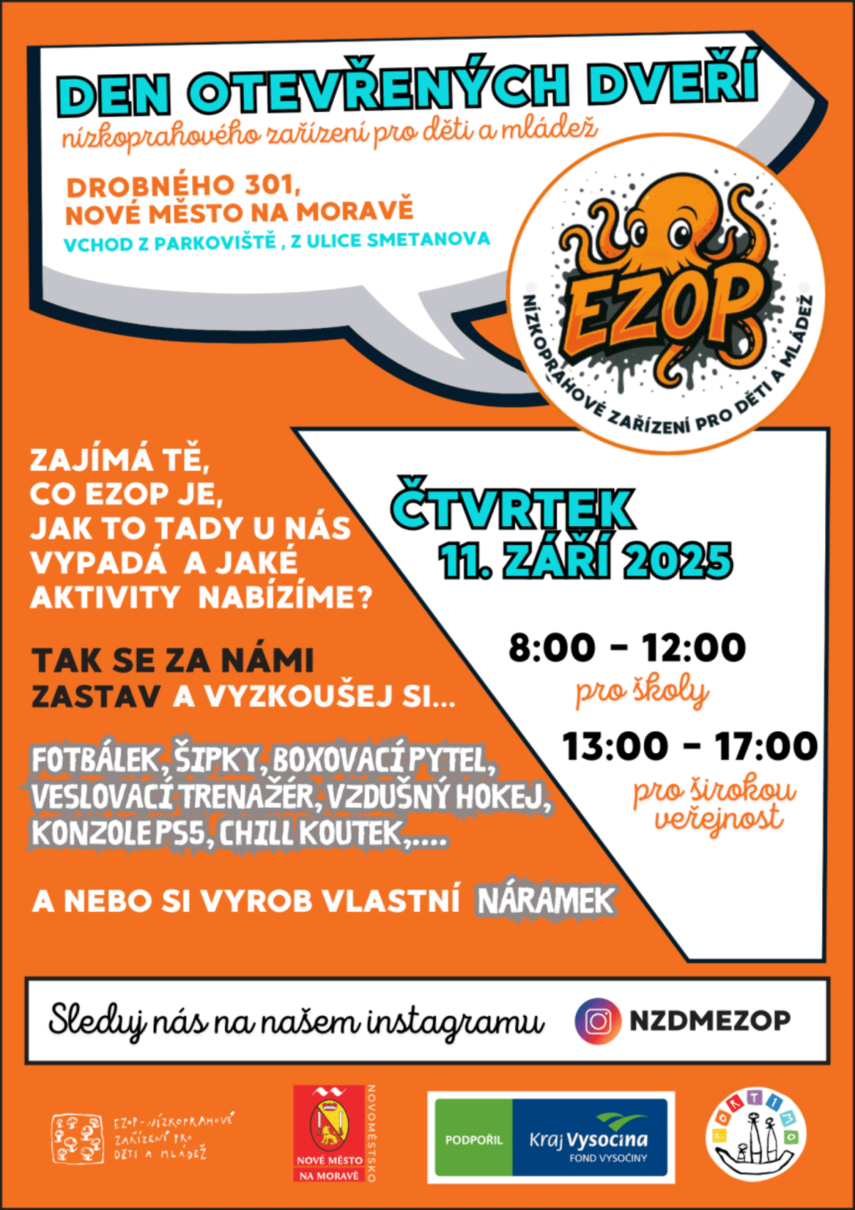 Den otevřených dveří nízkoprahového zařízení pro děti a mládež