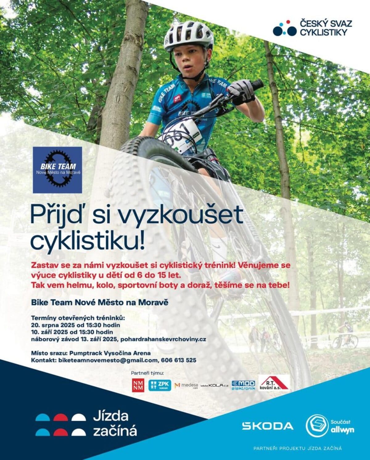 Přijď si vyzkoušet cyklistiku!