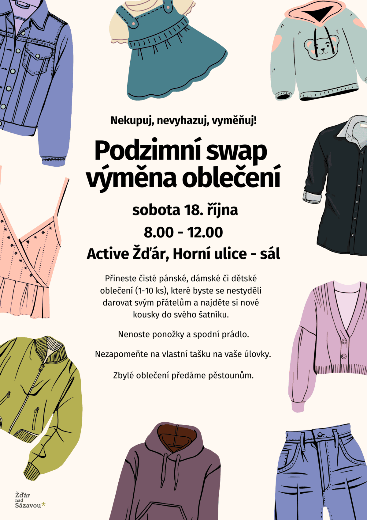 Podzimní swap výměna oblečení