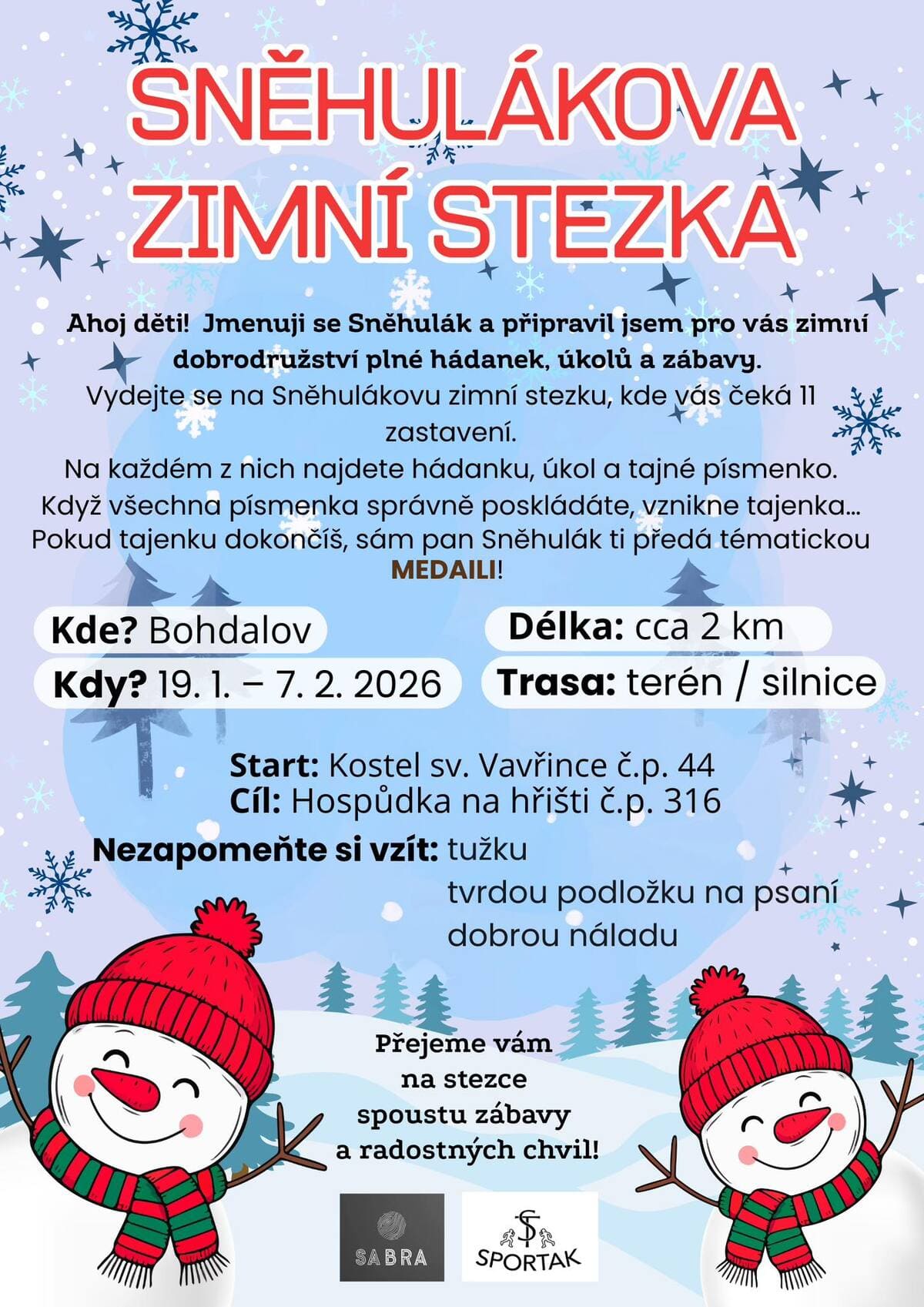 Sněhulákova zimní stezka