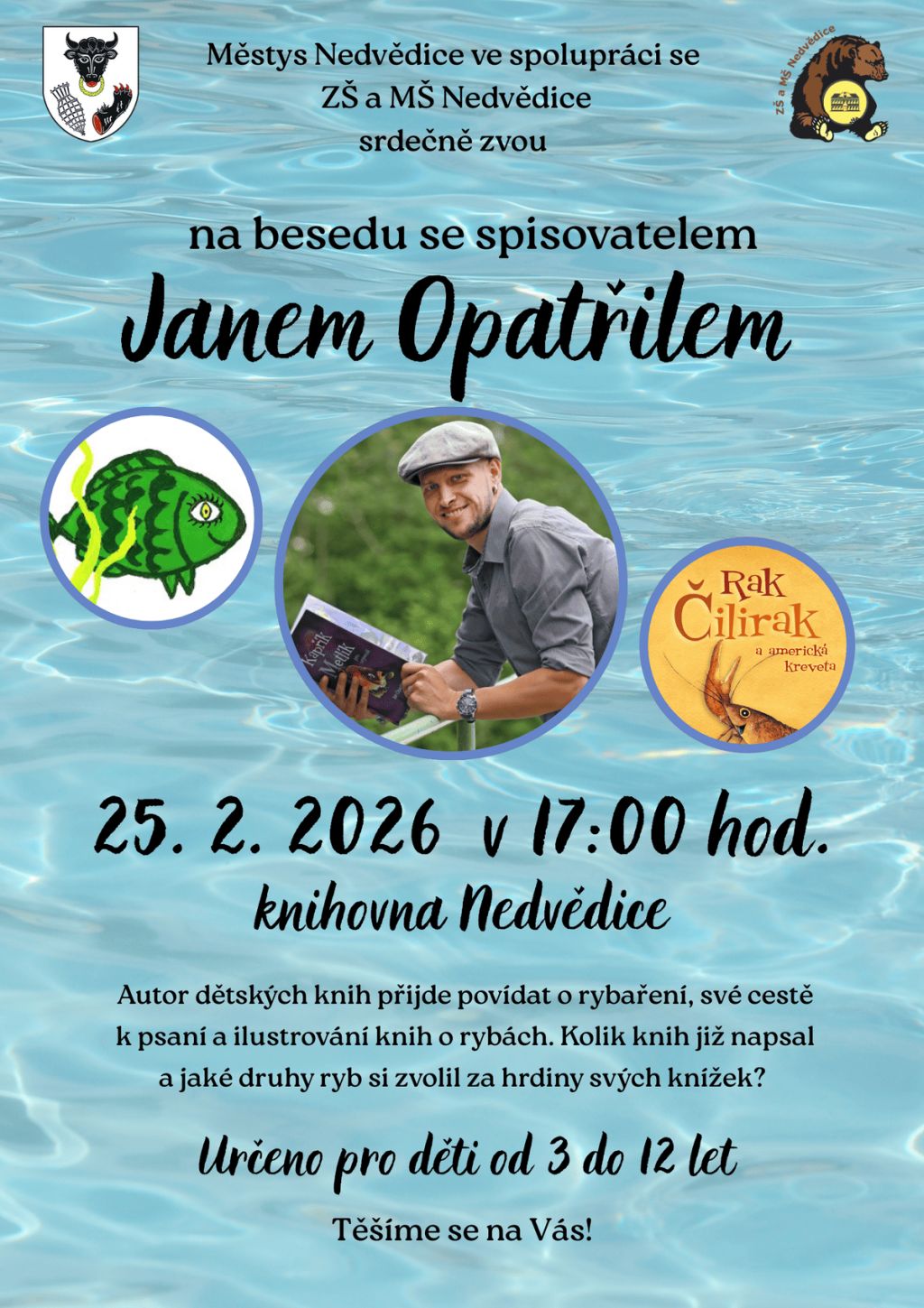 Beseda se spisovatelem Janem Opatřilem