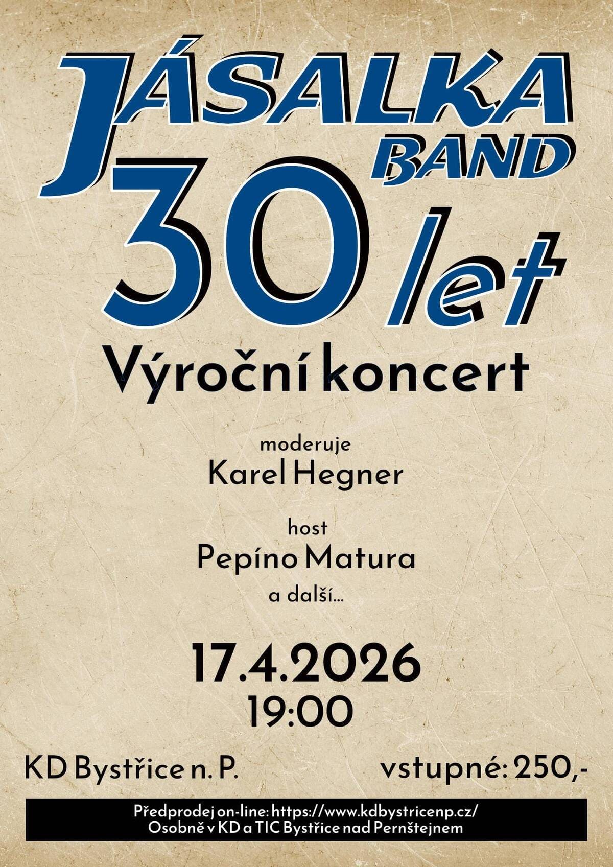 Jásalka Band 30 let - Výroční koncert