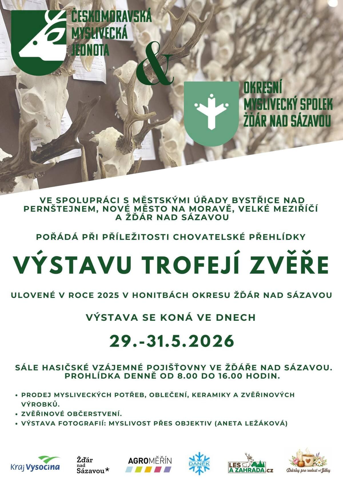Výstava trofejí zvěře