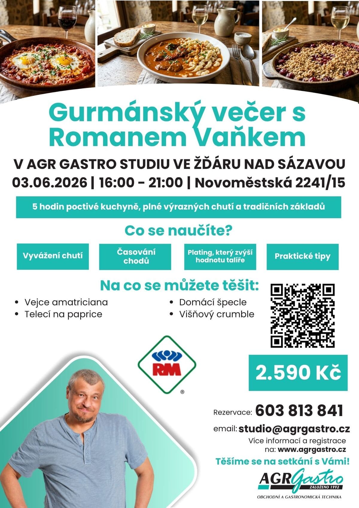 Gurmánský večer s Romanem Vaňkem