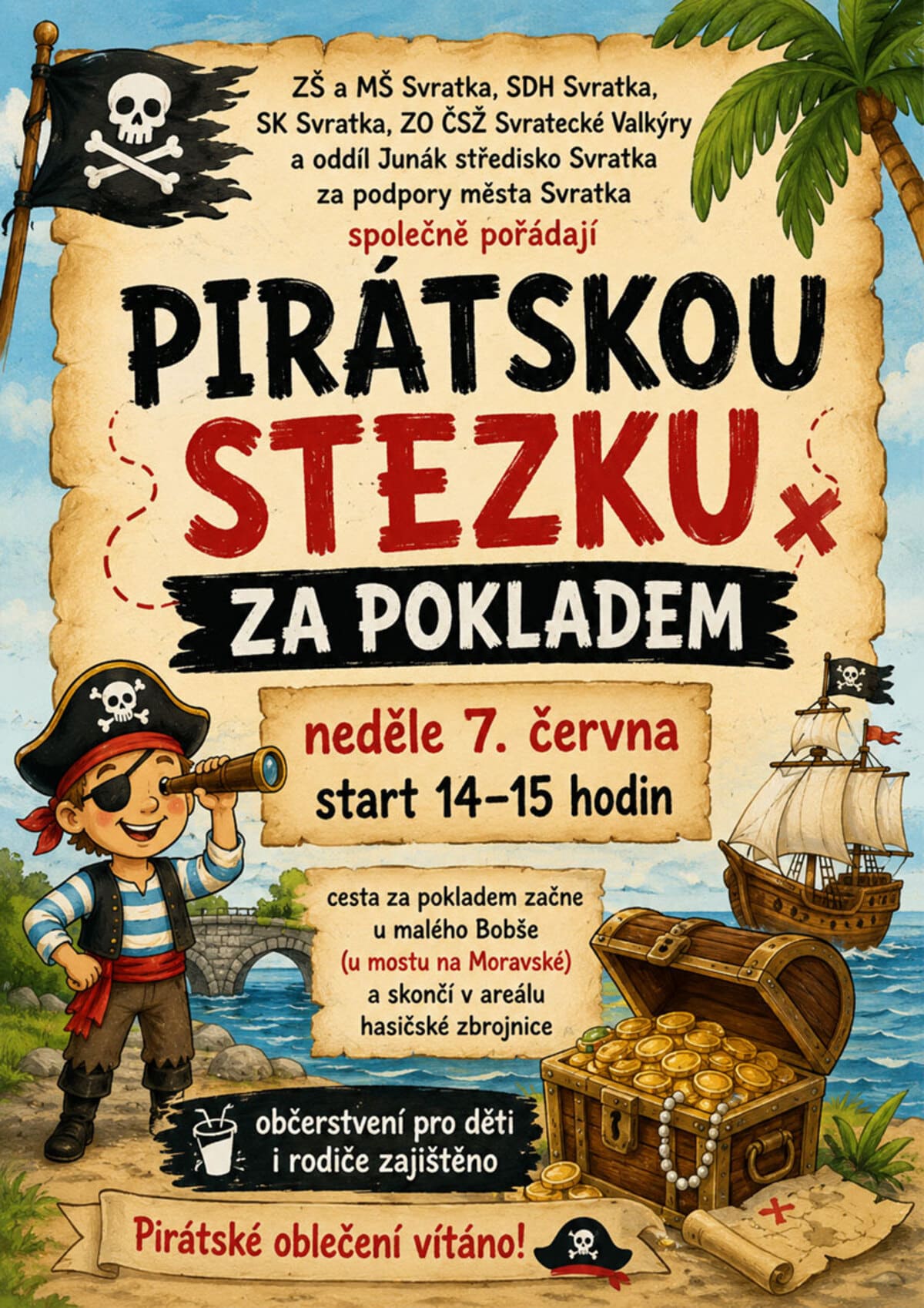 Pirátskou stezku za pokladem