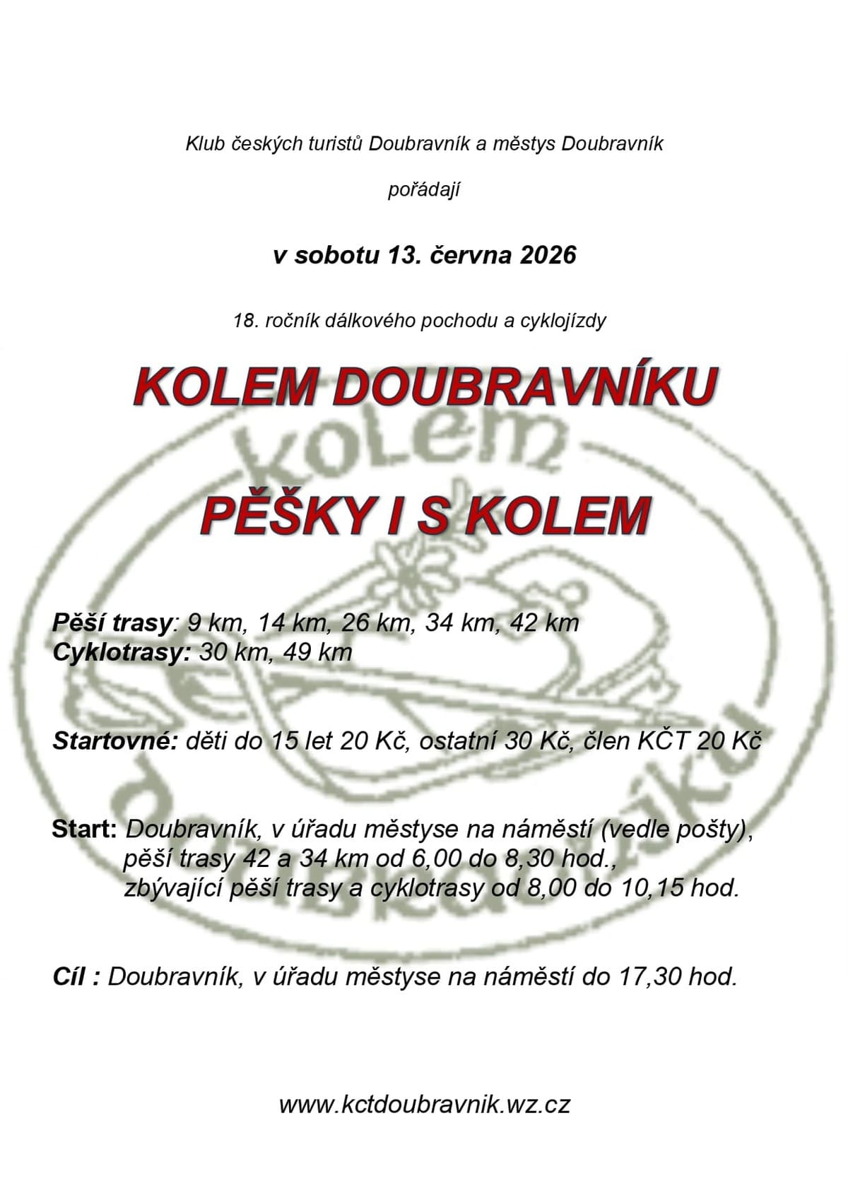 Kolem Doubravníku pěšky i s kolem