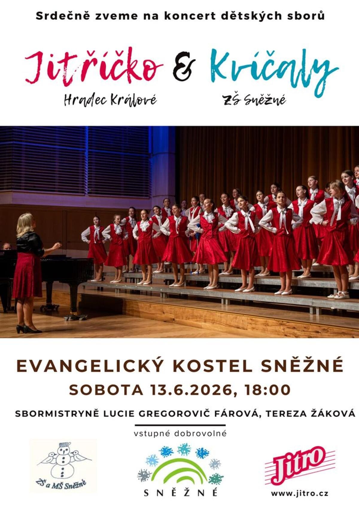 Koncert dětských sborů Jitříčko a Kričaly