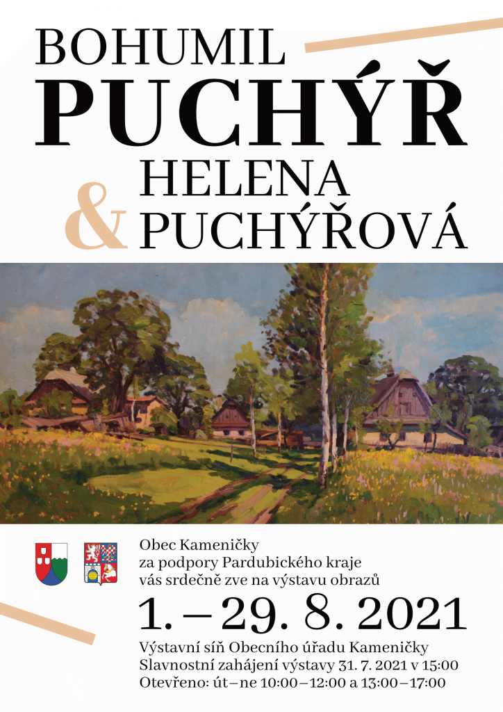 Výstava obrazů ak. malíře Bohumila Puchýře & Heleny Puchýřové