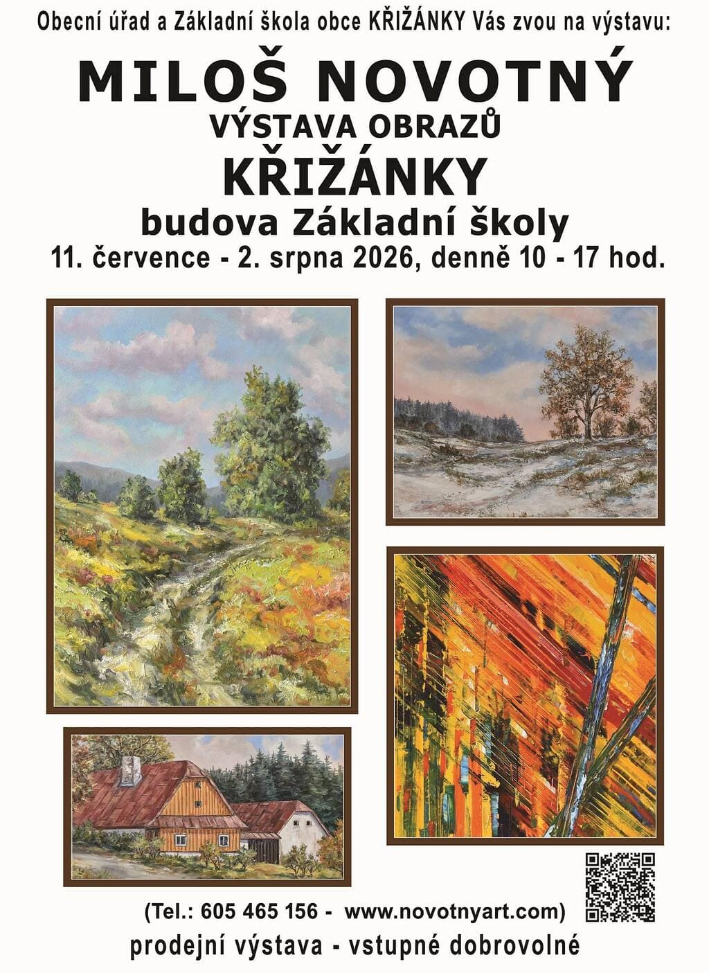 Výstava obrazů Miloše Novotného