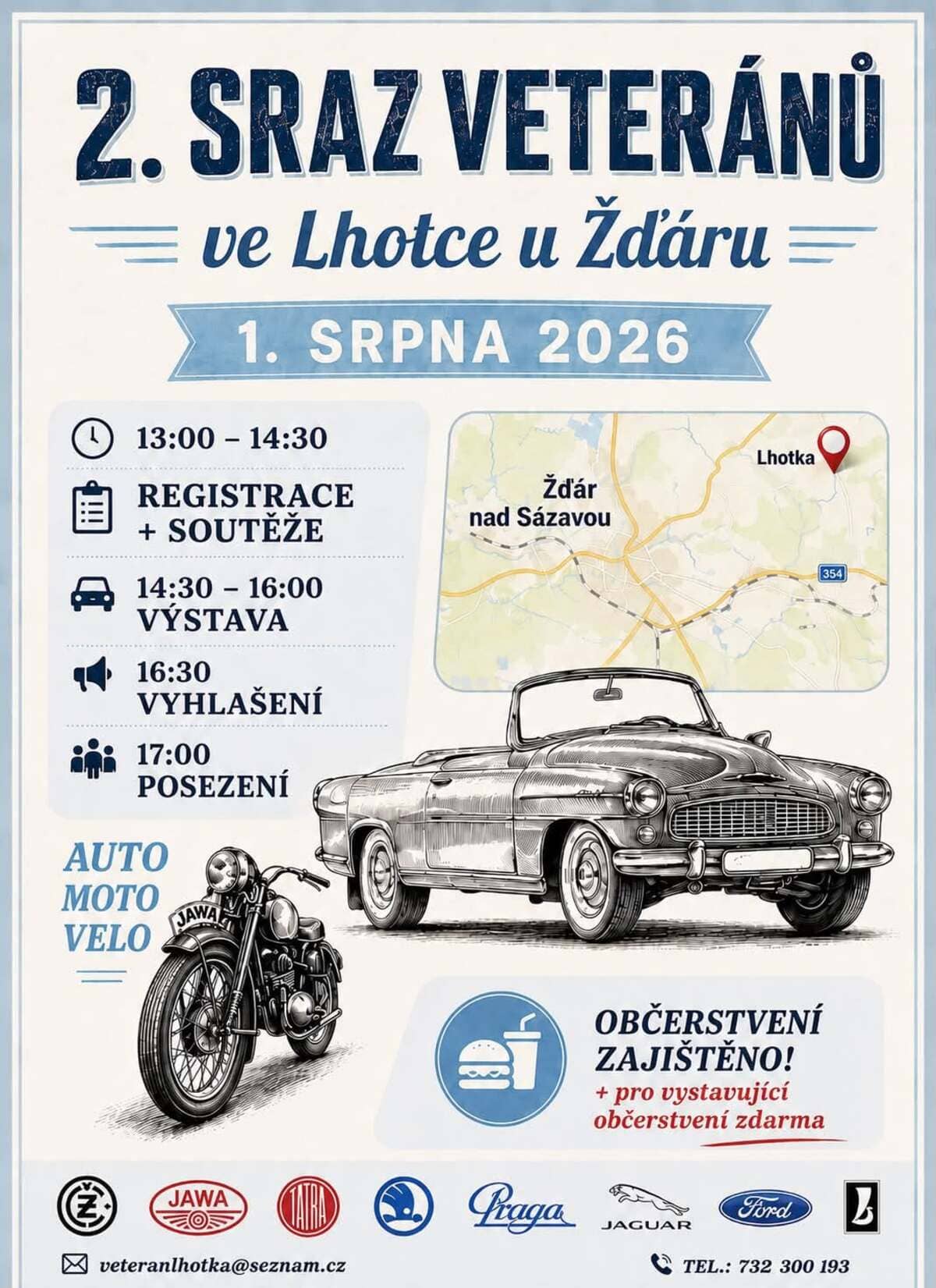 2. Sraz Veteránů ve Lhotce u Žďáru