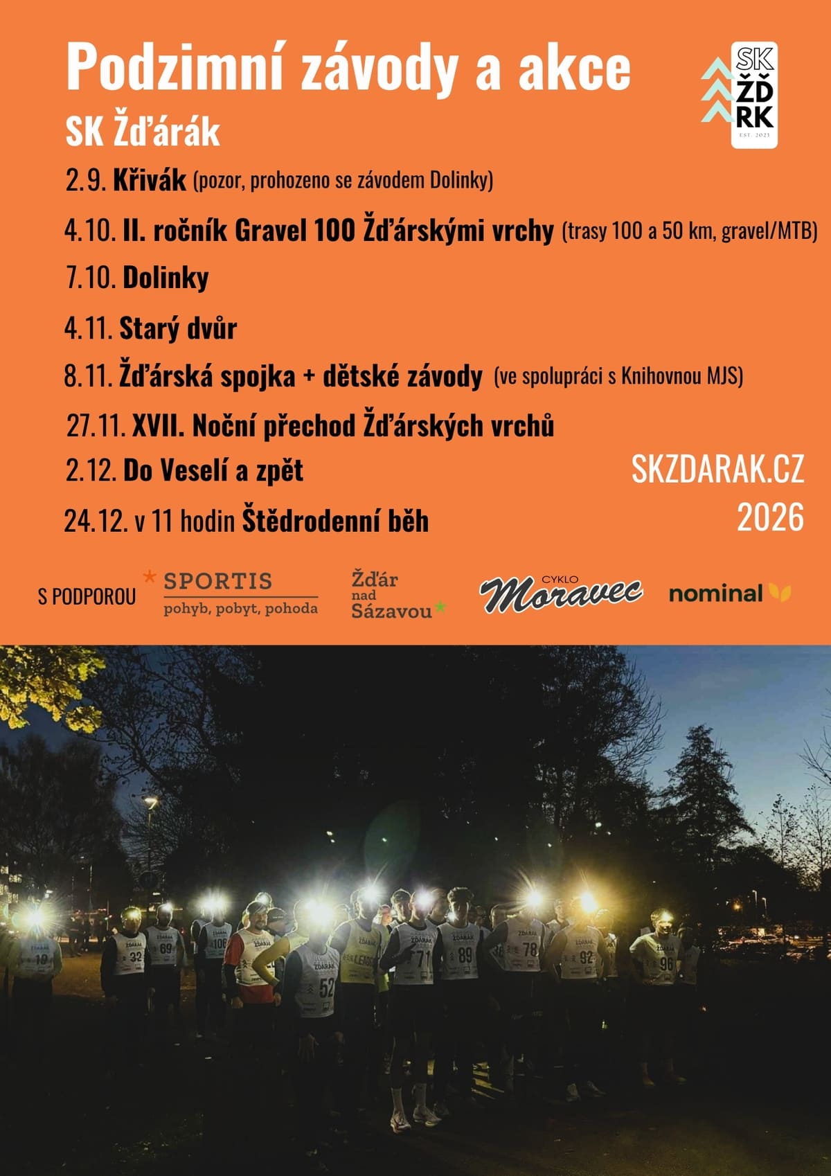 Podzimní závody a akce