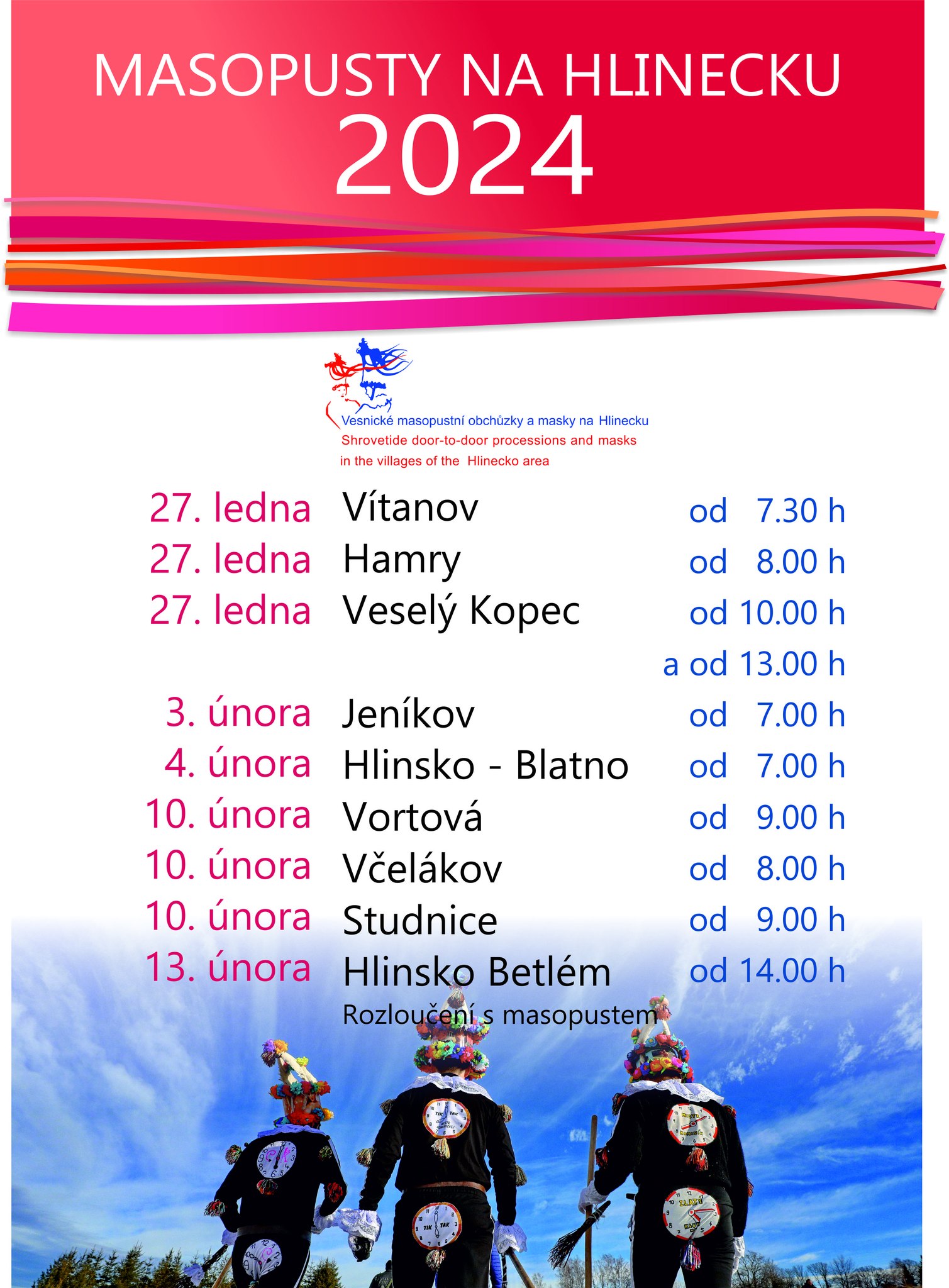 Masopusty na Hlinecku 2024