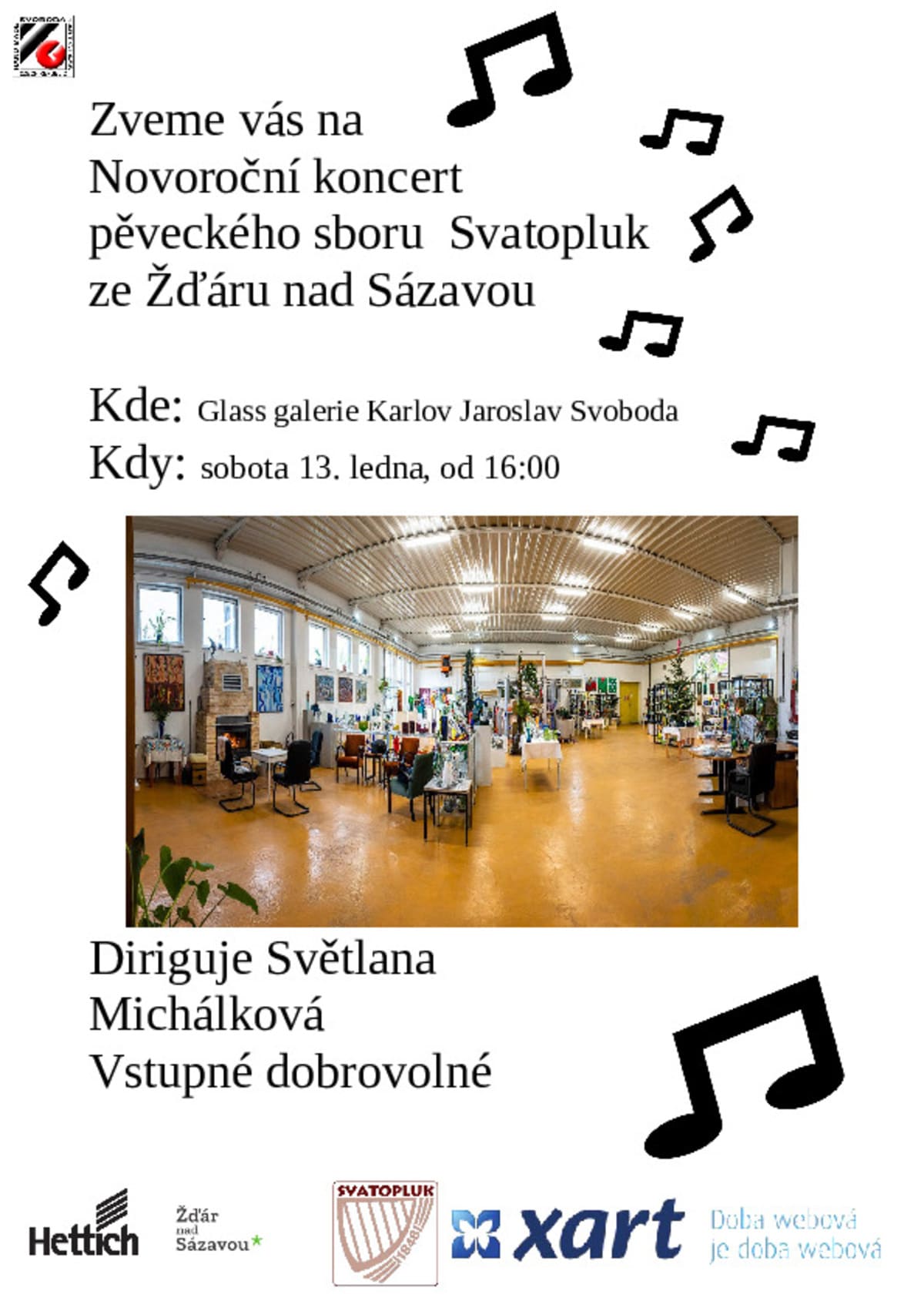 Novorocni koncert peveckeho sboru Svatopluk ze Zdaru nad Sazavou