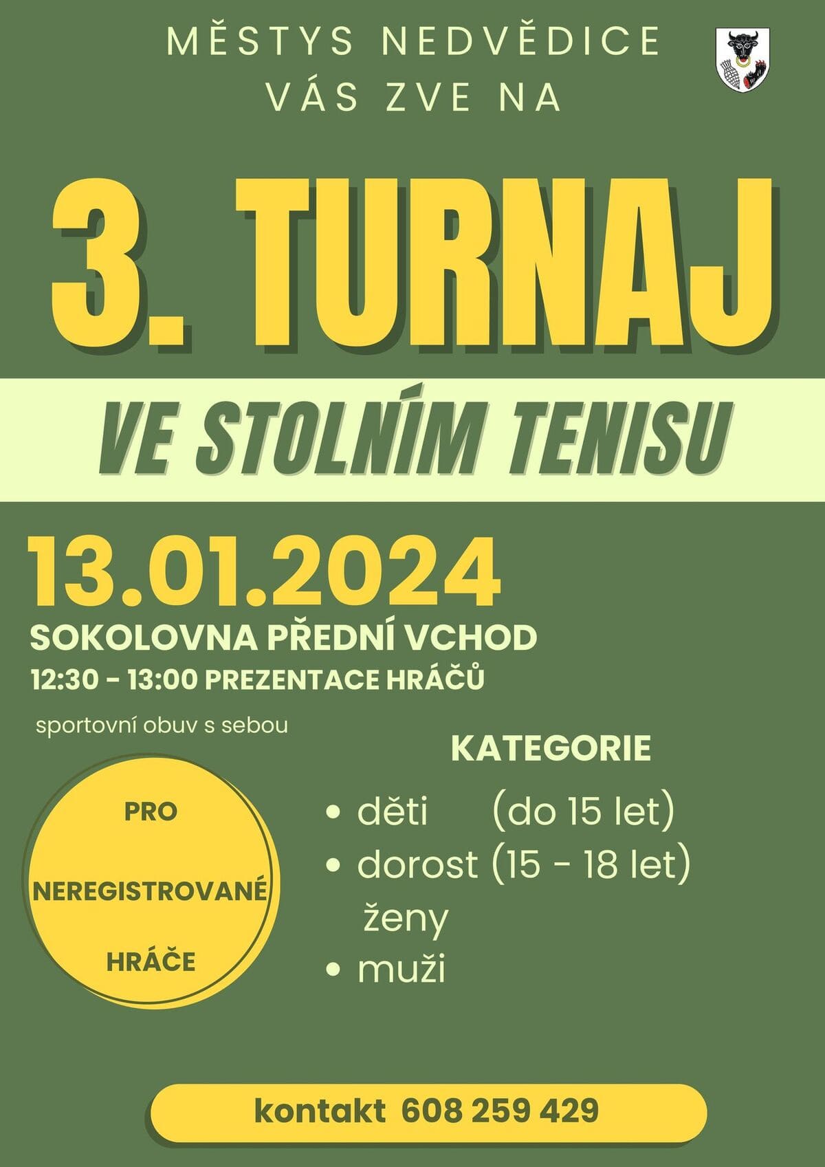 3. Turnaj ve stolnim tenisu