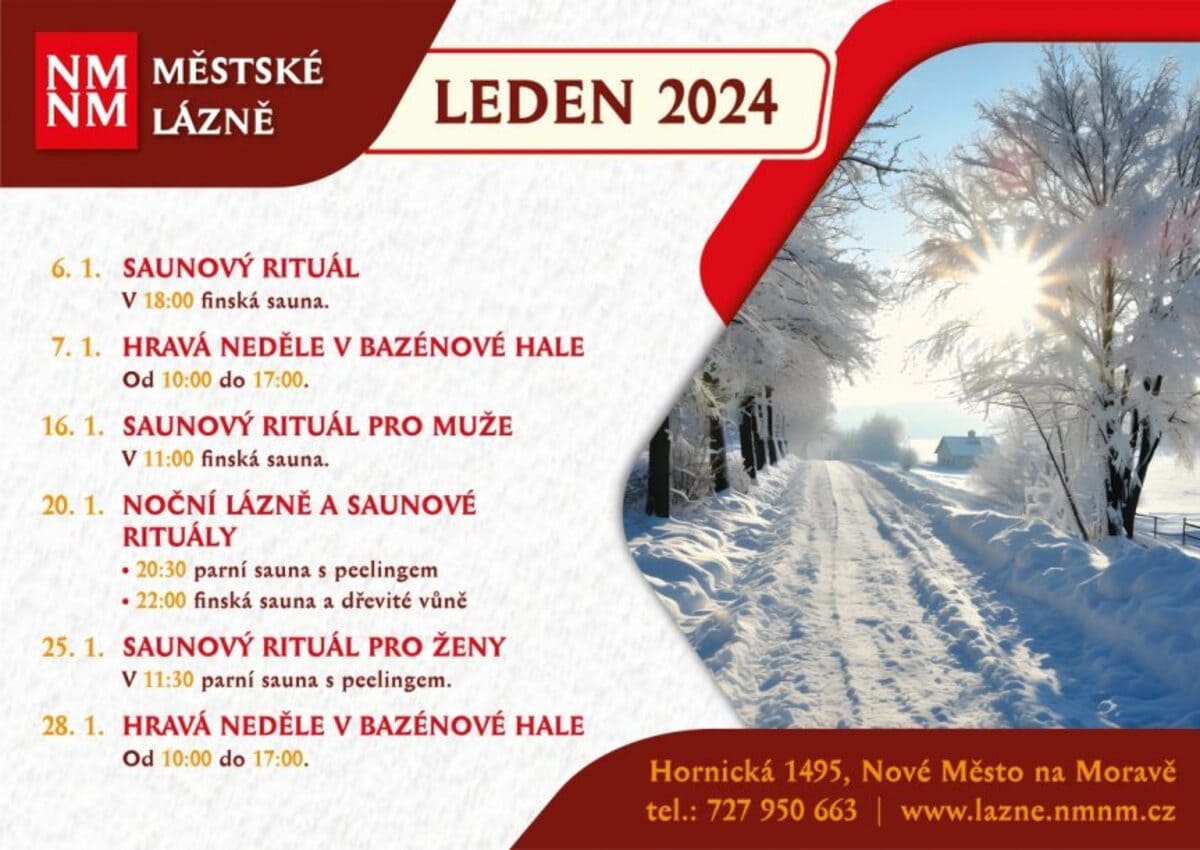 Mestske lazne - Leden 2024
