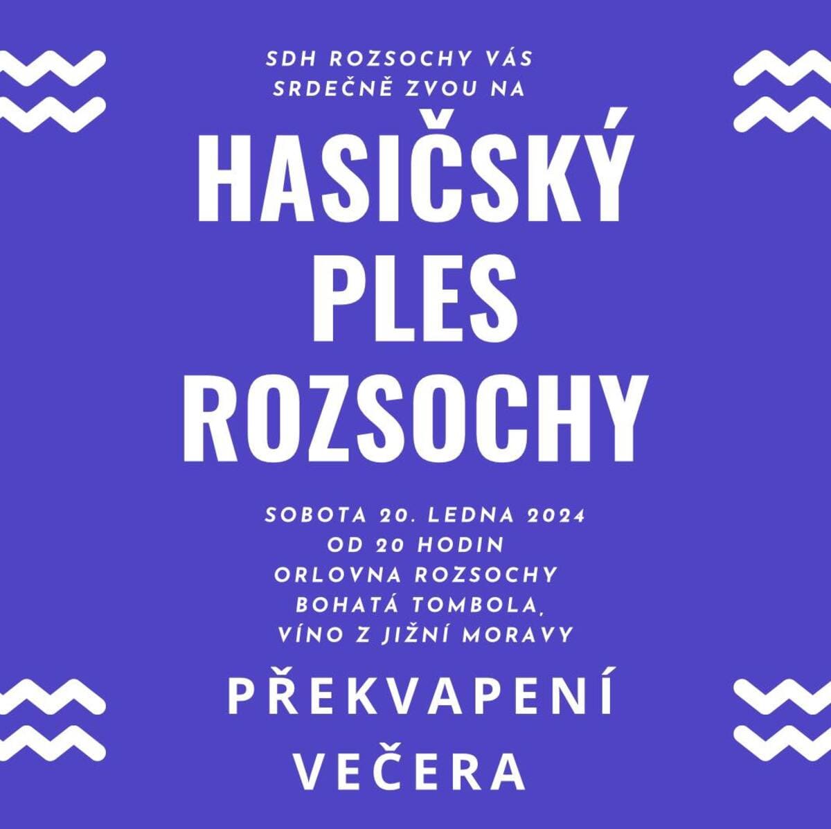 Hasičský ples Rozsochy