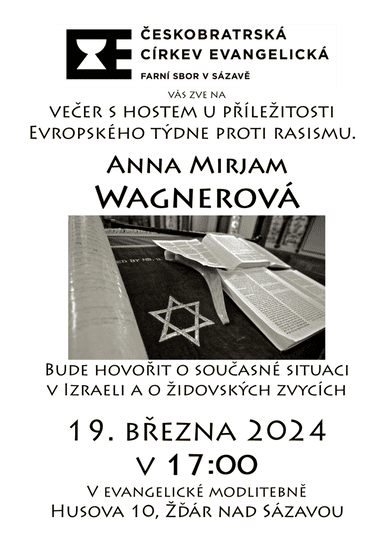 Večer s hostem u příležitosti Evropského týdne proti rasismu