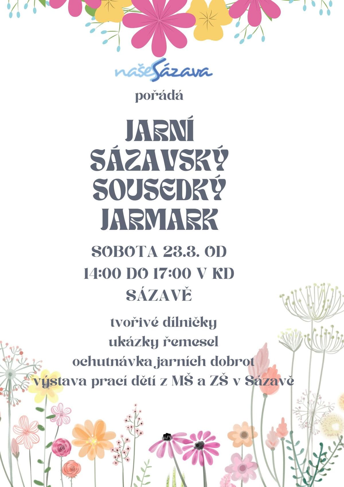 Jarní Sázavský Sousedský Jarmark
