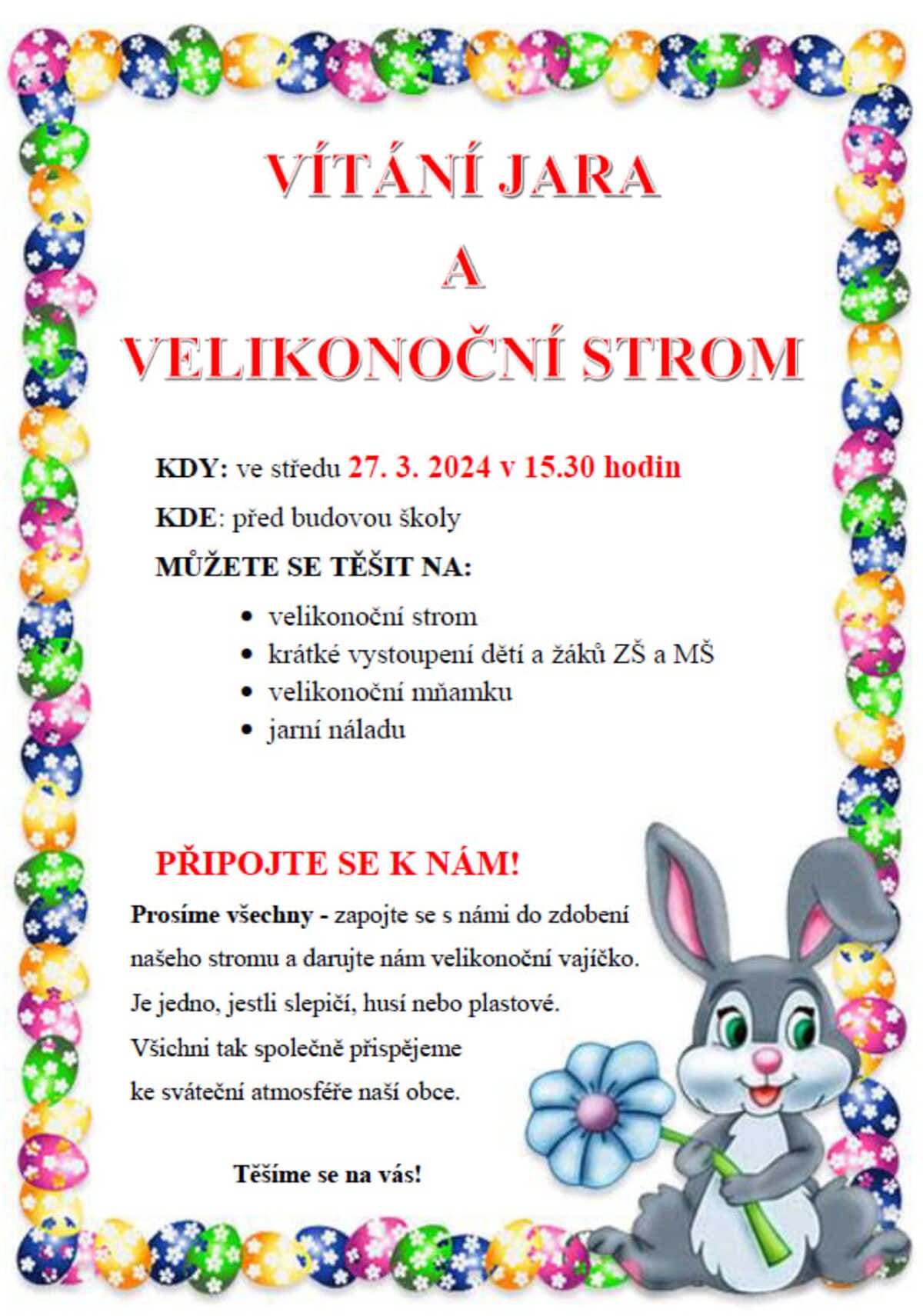 VÍTÁNÍ JARA A VELIKONOČNÍ STROM
