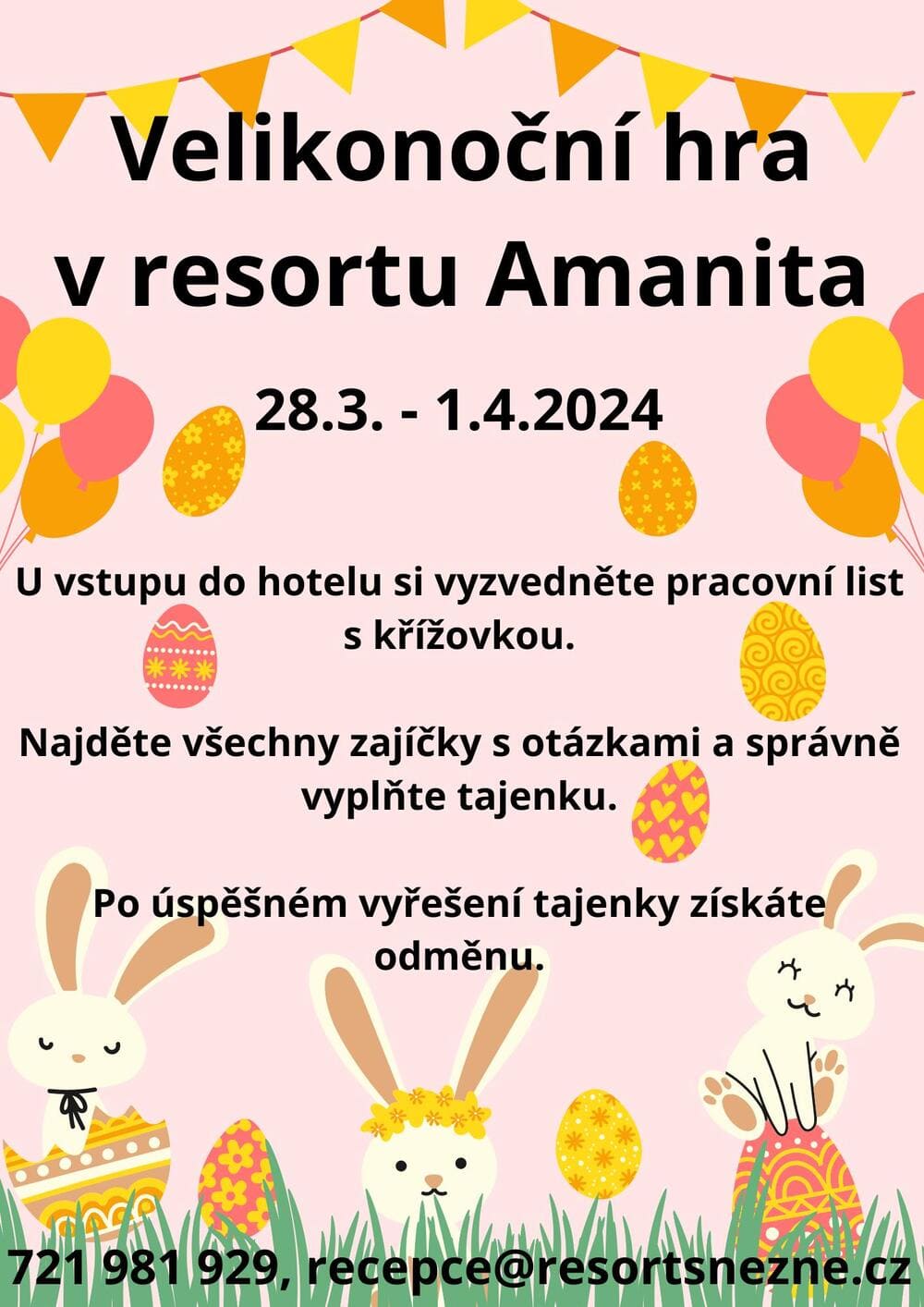 Velikonoční hra v resortu Amanita