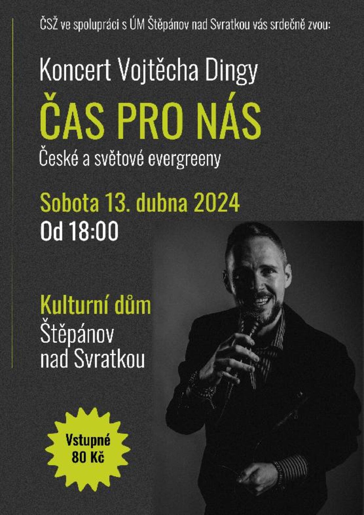 Koncert Vojtěcha Dindy ČAS PRO NÁS