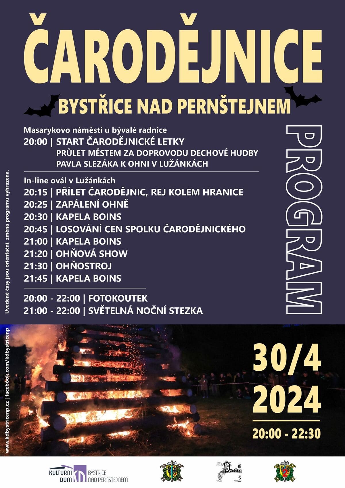 Čarodějnice v Bystřice nad Pernštejnem