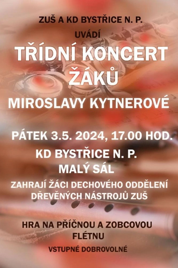 Třídní koncert žáků Miroslavy Kytnarové