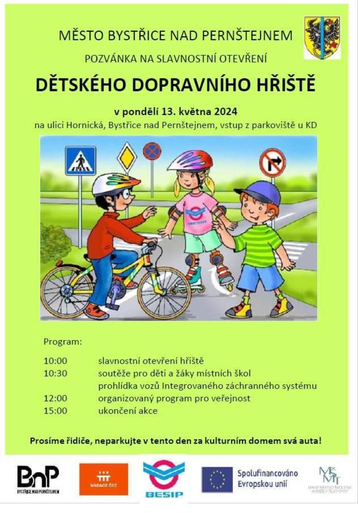 Slavnostní otevření dětského dopravního hřiště