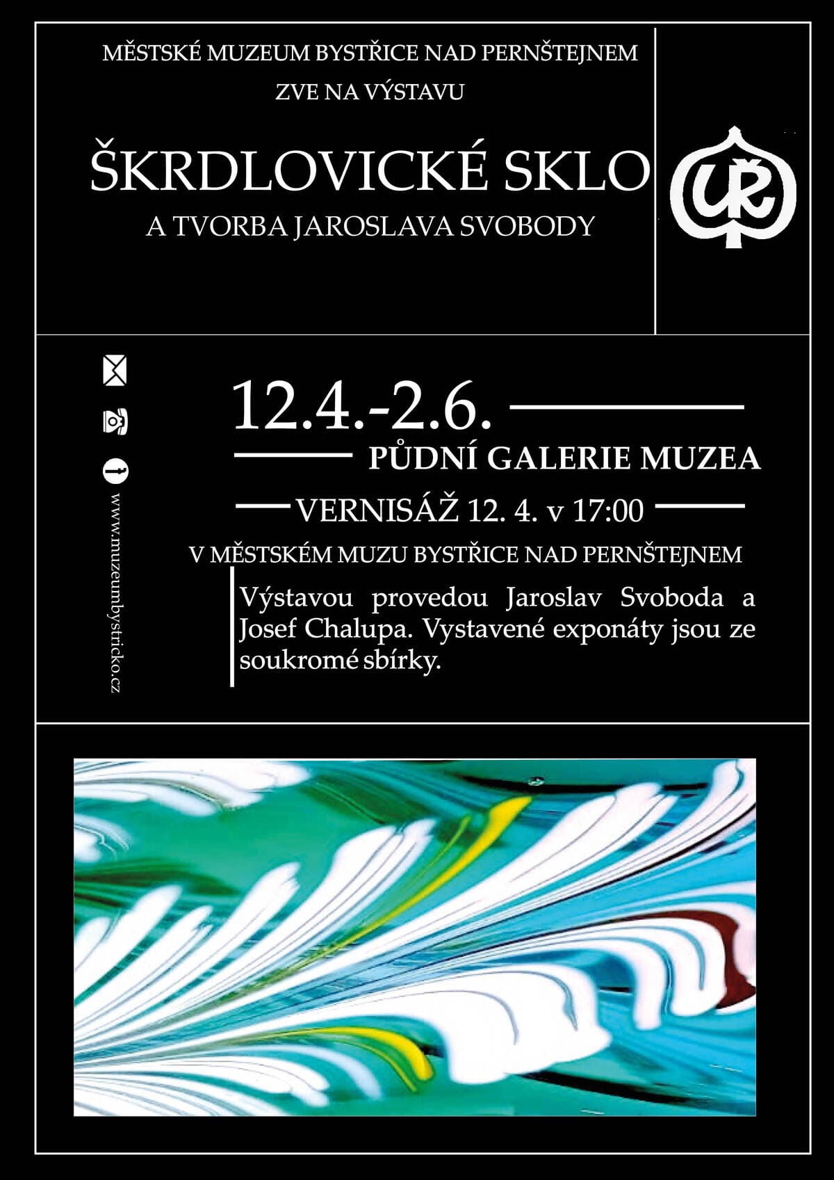 Škrdlovice sklo a tvorba Jaroslava Svobody