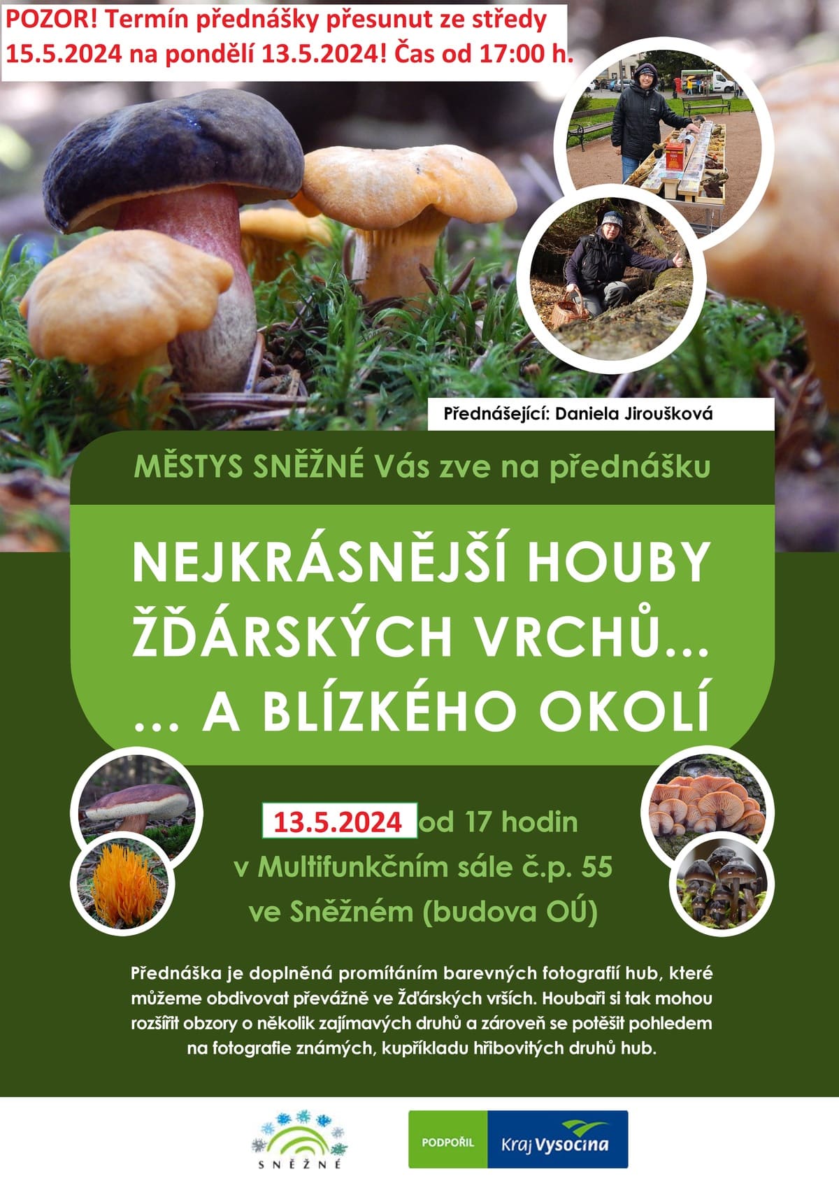 Nejkrásnější houby Žďárských vrchů... a blízkého okolí