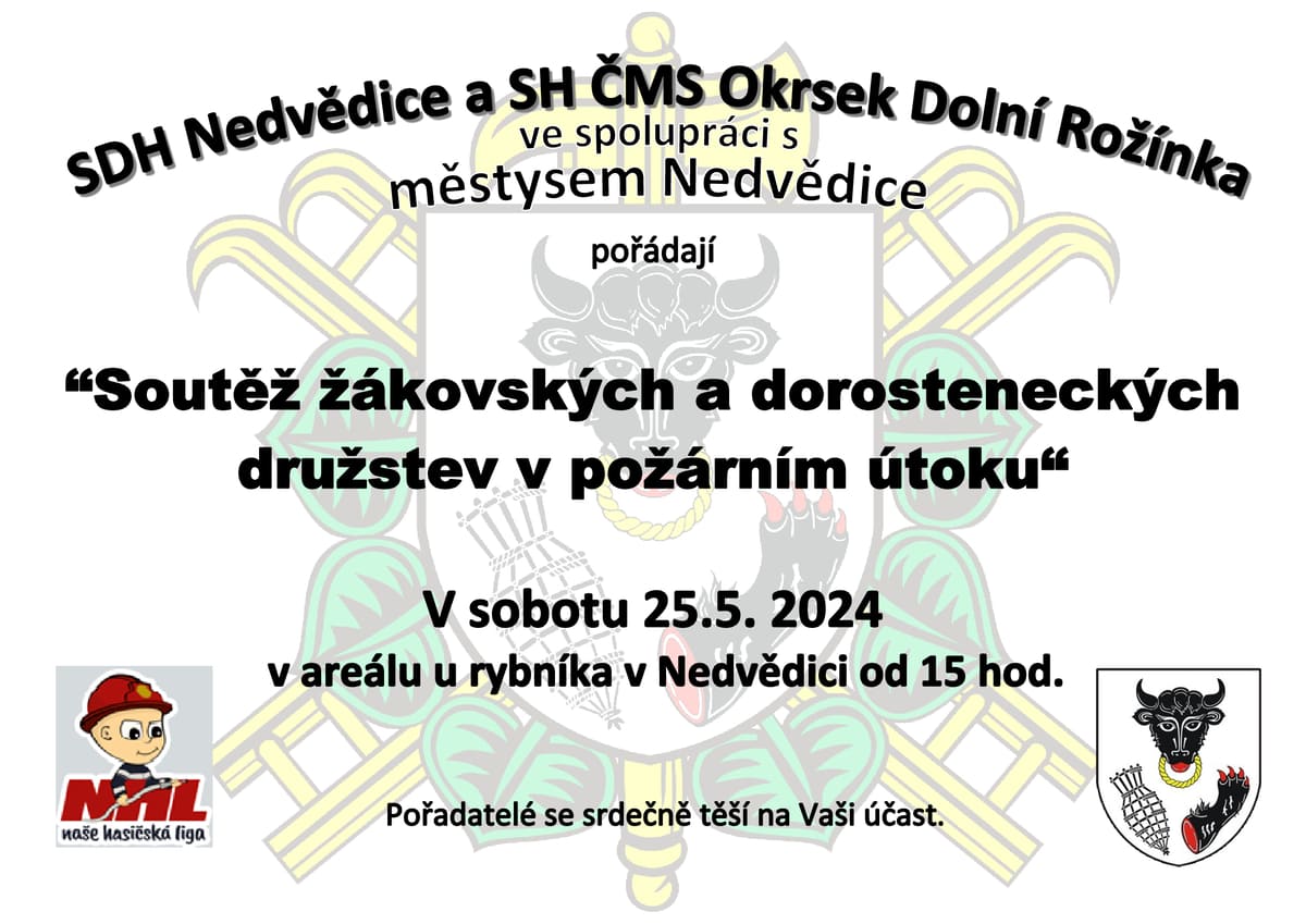 Soutěž žákovských a dorosteneckých družstev v požárním útoku