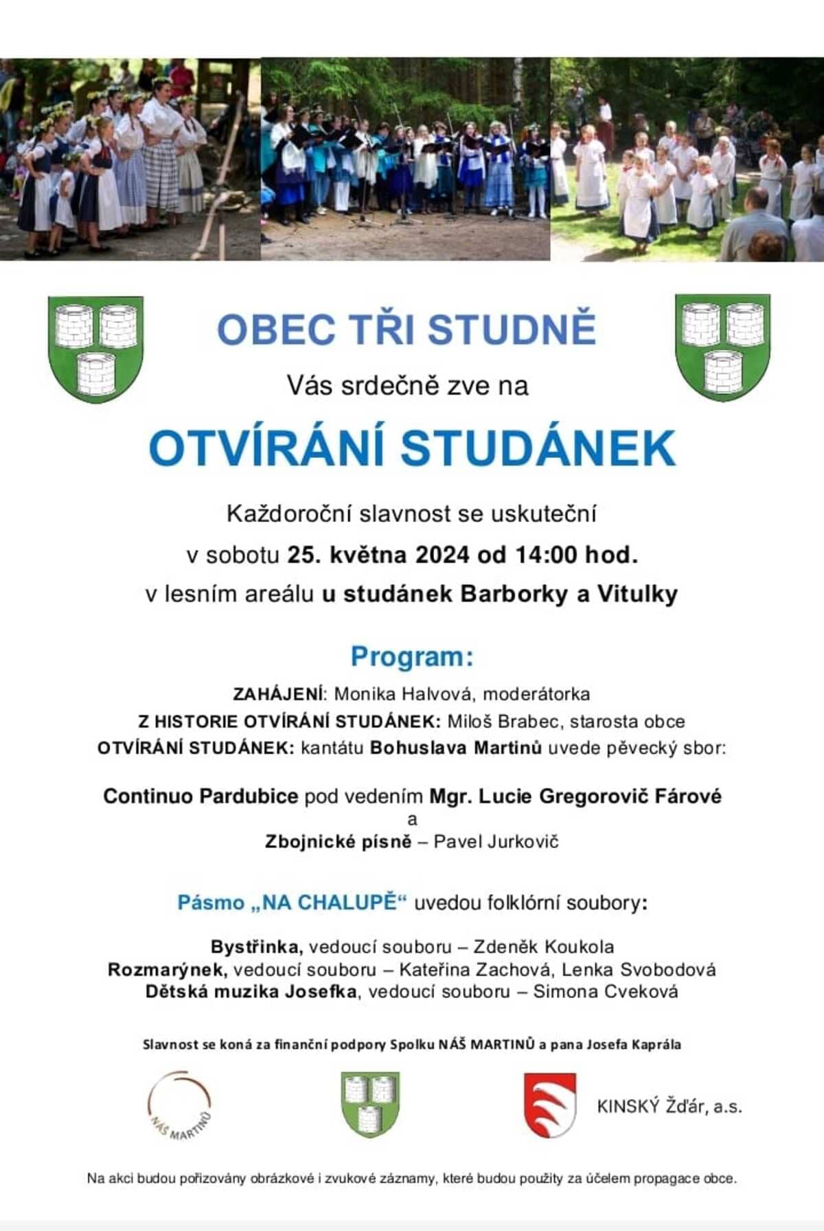 OTVÍRÁNÍ STUDÁNEK