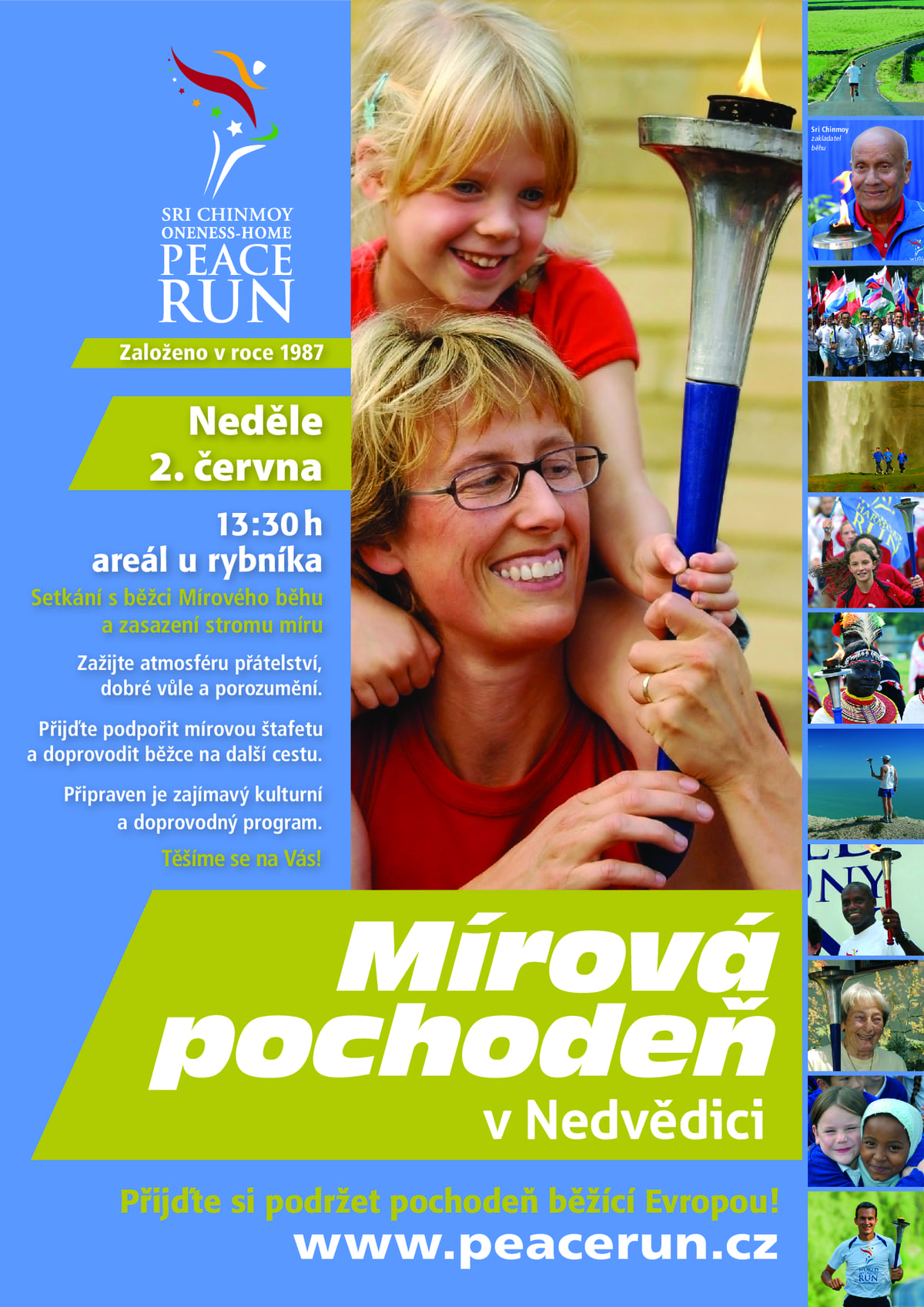 Mírová pochodeň v Nedvědici